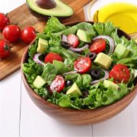 Dinner Salad · Crispy lettuce. calamata olives, cucumbers and tomatoes