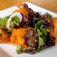 Nice Little House Salad · Romaine, organic mixed greens radish, carrot, balsamic vinaigrette.