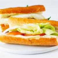 Turkey Sandwich On A Baguette · 