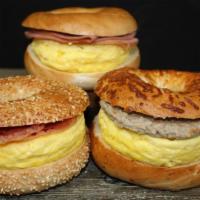 3. Eggwich with Meat · Egg with your choice of meat served on your choice of bagel.