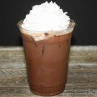 Iced Mocha · Espresso, chocolate syrup with milk and top with whip cream.