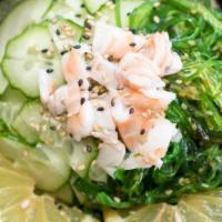Ebi Sunomono · Shrimp, Japanese salad with sweet vinegar dressing.