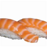 Sake Nigiri · Two pieces, salmon.