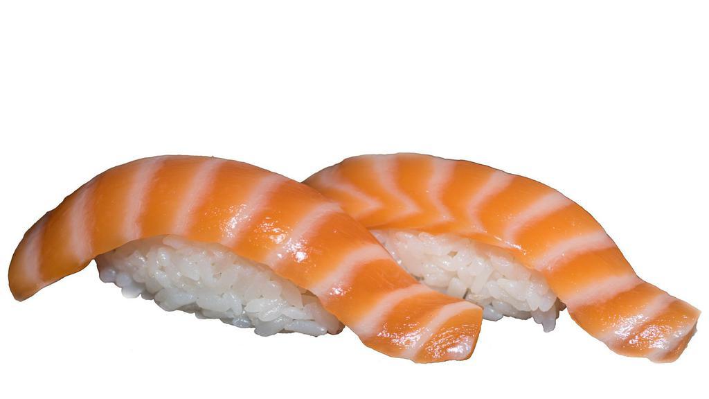 Sake Nigiri · Two pieces, salmon.
