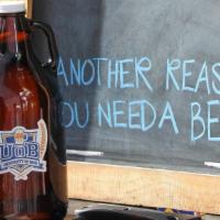 Growler | 64 oz · One 64 oz growler filled with your choice of local craft beer.