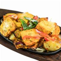 Paneer tikka with Naan · Cottage Cheese marinated in House Spices.