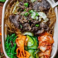 Beef Bulgogi Bowl · Crowd's favorite. Sweet and savory thinly sliced beef. Select your choice of base, Banchan(K...