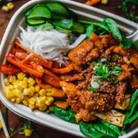 Spicy Pork Belly Bowl · Pork belly cooked with our special Gochujang sauce. Slightly Spicy.
Select your choice of ba...