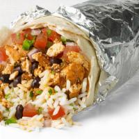 Petite Burrito · A smaller version of our famous regular burrito with Meat, beans, rice and salsa.