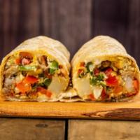 Veggie Breakfast Burrito · A 14