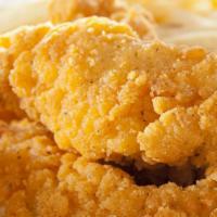 Chicken Tenders · Golden Crispy chicken tenders.