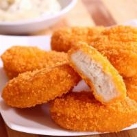 Chicken Nuggets · Tender, juicy, bite sized chunks of chicken, battered and fried to golden perfection. These ...