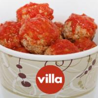 Bucket O Balls (6) · 6 meaty, yet soft meatballs…just like your grandma made, and swimming in our homemade marina...