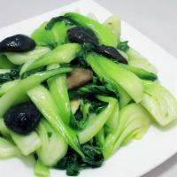 #86. Mushrooms with Tender Greens  冬菇菜心 · ** Additions of items will increase $ 1.00/item