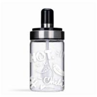 My Bp Sauce Jar · - Moisture-proof glass spice containers with a spoon, perfect for storing your favorite cond...