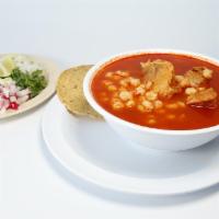 Pozole · Available on weekends.