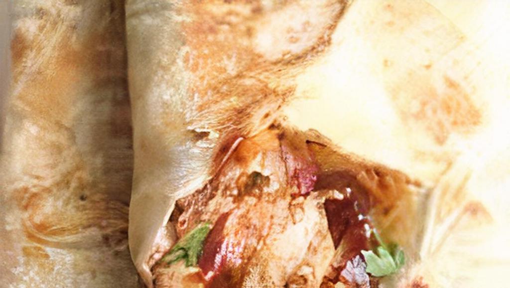 BBQ Chicken Wrap · Grilled Chicken, Mixed Greens, Black Beans, Corn, Red Onions, Shredded Cheese, BBQ Sauce, Flour Wrap