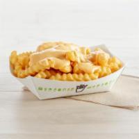 Cheese Fries · Topped with our cheese sauce (contains soy and milk)