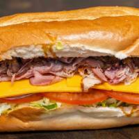 #5. The Brooklyn · Turkey, bacon, cheddar cheese, lettuce, tomato, onion, pickles and honey mustard