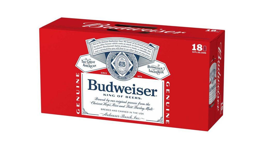 Budweiser | 18-Pack, 12 oz Cans, 5% ABV · 
