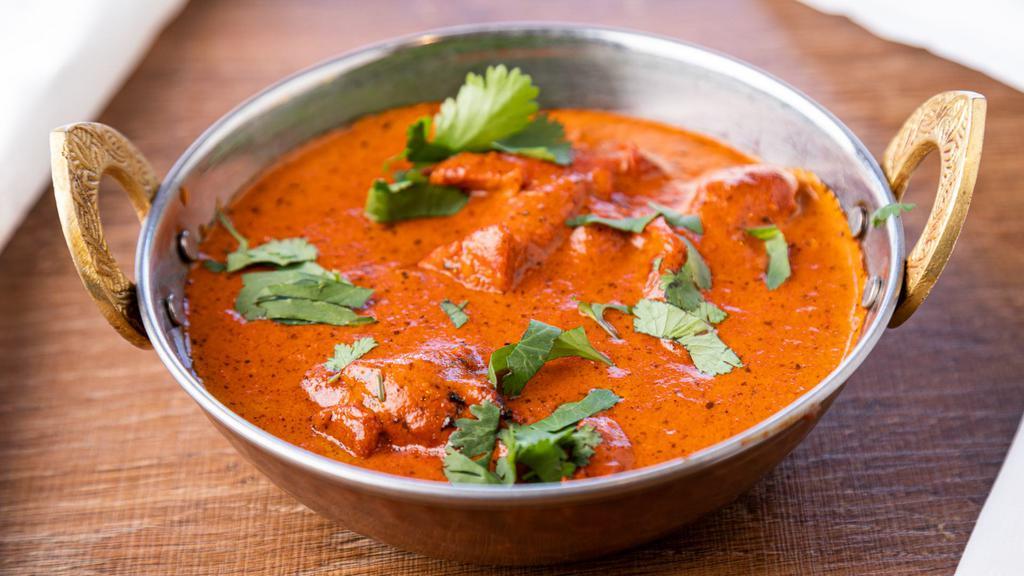 Butter Chicken · Chicken Makhani is one of favorite Indian dishes. Roasted tandoori chicken in butter tomatoes sauce.