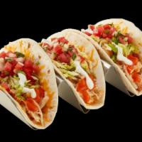 Grilled Chicken Buffalitos® · PULLED CHICKEN / CHOICE OF SAUCE OR DRY SEASONING / CHEDDAR-JACK CHEESE BLEND / SHREDDED ICE...