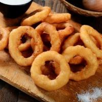 Onion Rings · Fried to perfection with a side of our house made Chipotle Mayo