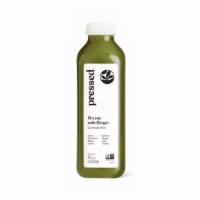 Pressed Greens with Ginger 12oz. (PGG) · Apple Juice, Cucumber Juice, Celery Juice, Lemon Juice, Spinach Juice, Ginger Juice (Pressed...