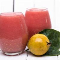 *Guava Lemonade 32oz. · fresh squeezed lemonade with guava juice. Serve over ice and or with your favorite spirit.