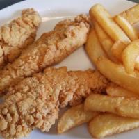 Chicken Strips Lunch · Chicken strips with choice of side.