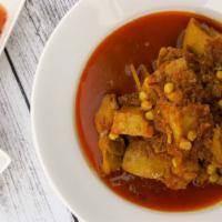 Burmese Chicken Curry Potatoes · Gluten free.  Chicken and potatoes cooked in burmese curry sauce.