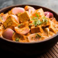 Paneer Do Pyaza · Homemade cheese cubes cooked w/ chopped onions, fresh tomatoes, green bell pepper, herbs, sp...