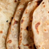 Chapati Roti · Quantity: 3 Chapati Roti in one order
A round flatbread  made from Whole-wheat flour
