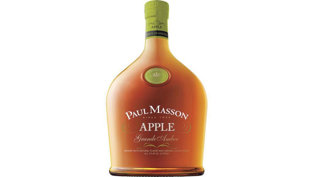 Paul Masson Brandy Grande Amber Apple (750 ml) · A Delectable Flavor Of Fresh Green Apple, Rich And Juicy, Balanced With The Warm Notes Of Paul Masson Brandy.