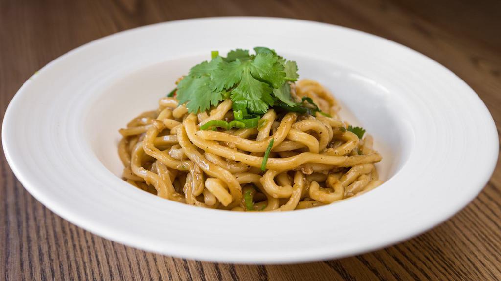 Chubby Noodle Garlic Noodles · wonton egg noodles, garlic, oyster sauce, scallions