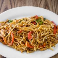 Chow Mein · choice of protein, cabbage, onions, carrots, dark soy, egg noodles