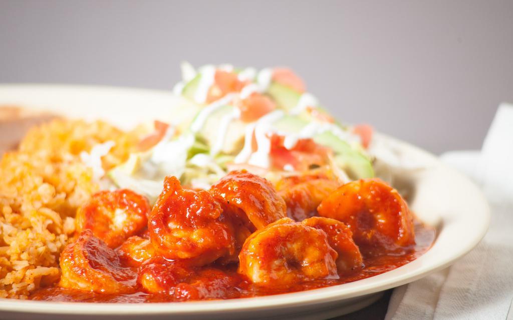 Camarones A La Diabla (Mexican Deviled Shrimp) · Spice option (required): mild or spicy.