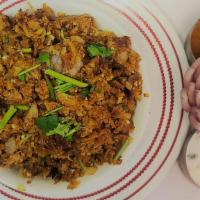 Mutton Keema Kothu Parotta · Mix of Parotta with parottas, eggs and minced mutton well grilled with spices.