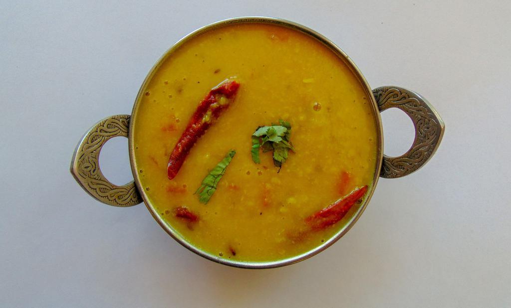 Paruppu Kadasal (Dal Fry) · Lentils cooked and finished with tempering.