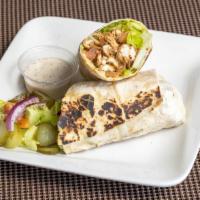 Chicken shawarma wrap · 