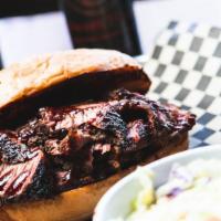 Tri Tip Sandwich · Sandwiches come with one side: potato salad or coleslaw.