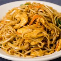 Chicken Chow Mein
 · Stir-fried with carrots, scallions, onions, bean sprouts, and fresh wheat noodles.