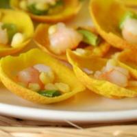 20. Vietnamese Mini Crêpe w/ Shrimp-Banh Khot · Banh Khot/Mini Crepe comes with all different kind of vegetables and fish sauce. .. so you c...