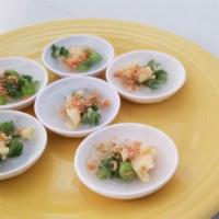 24. Steam Cake - Banh Beo · With mung bean, minced dry shrimp & traditional vietnamese fish sauce.
