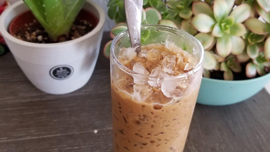 135. Vietnamese Iced Coffee · With condensed milk.
