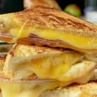 Toasted Sandwich · Grilled cheese, ham, or ham and cheese.