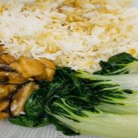 52  Steamed Chicken Rice  蒸雞肉飯 · 