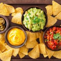 Side of Cheese Sauce, Salsa or Guacamole · Side of cheese sauce, salsa or guacamole.
