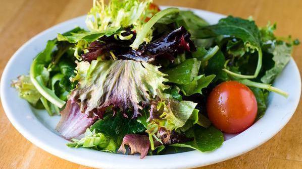 Side Salad · Mixed greens with house vinaigrette.