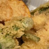 Tempura · Shrimp and veggie deep-fried with tempura batter.
